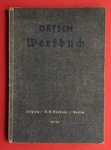 Altes datsch werkbuch 1938 - -,