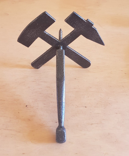 Bergbau hammer und schlägel - hammer,