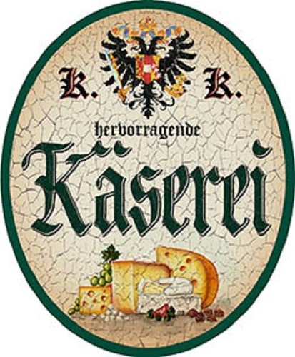 Käserei nostalgieschild - käserei, +