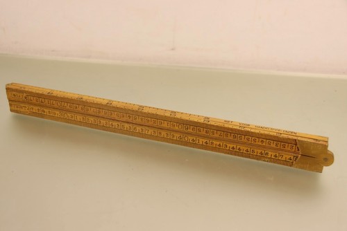 Antiker messing holz - antiker, zollstock